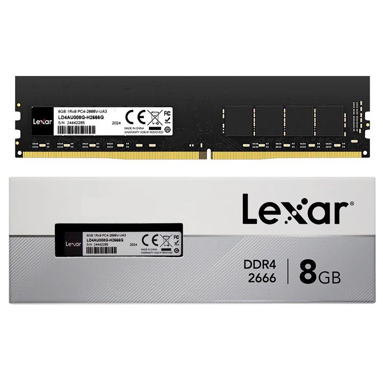 Ram Lexar DDR4 8GB/2666  Tem Mai Hoàng Phân Phối
