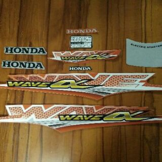 Bộ tem honda Wave A 2016 màu cam