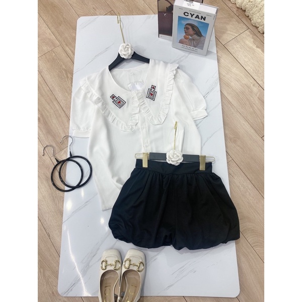 Set sơ mi cổ bèo | BigBuy360 - bigbuy360.vn