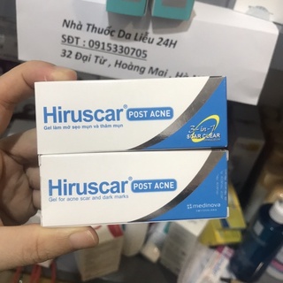 Hiruscar Post Acne, gel chăm sóc mụn thâm và sẹo mụn