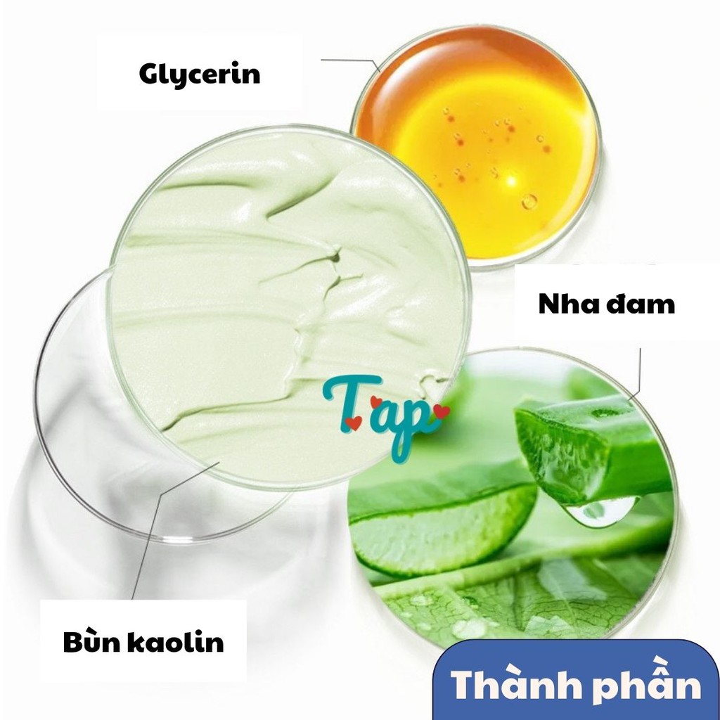 (12 gói) Mặt nạ bùn ốc sên/nha đam thu nhỏ lỗ chân lông làm sáng da