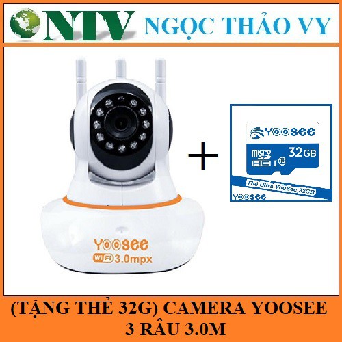 Camera Yoosee 3 RÂU 3.0 MP NEW 2021 kèm thẻ nhớ chuyên dụng 32G