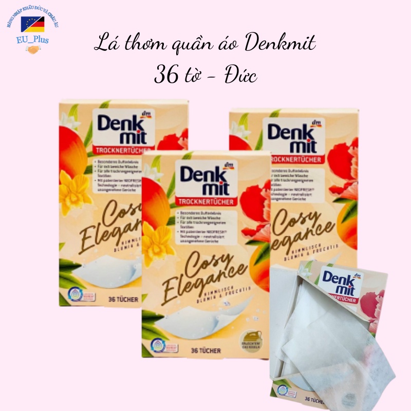 Giấy thơm quần áo Denkmit COSY ELEGANCE 36 tờ - Đức - hương hoa