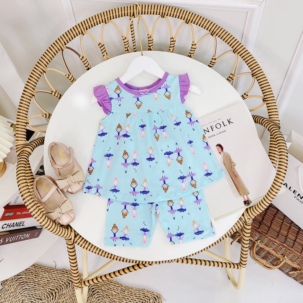 8-20kg Bộ bé gái cánh tiên dáng babydoll mẫu 2022 - BẢNG MÀU 3