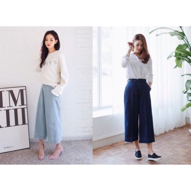 Quần Ống Rộng Jean Dài Cực Đẹp