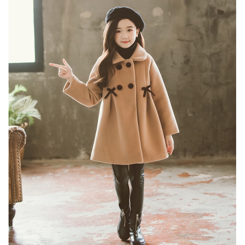 Áo Khoác Dạ Hàn Quốc Cho Bé Gái Siêu Đẹp 2023 - Áo Khoác Dạ Trẻ Em Cao Cấp
