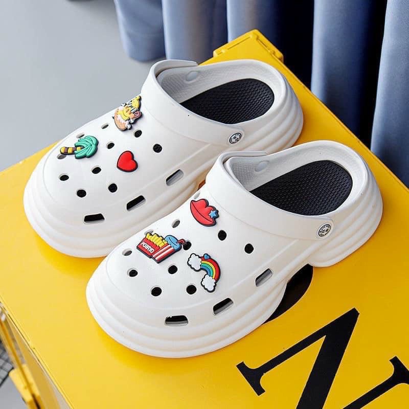 Dép Sục Đúc Nguyên Khối Nhựa Eva Siêu Nhẹ Crocs