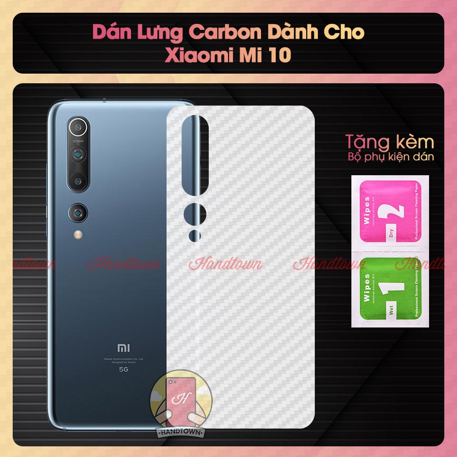 Dán lưng cacbon dành cho Xiaomi Mi 10 / Mi 10 Pro