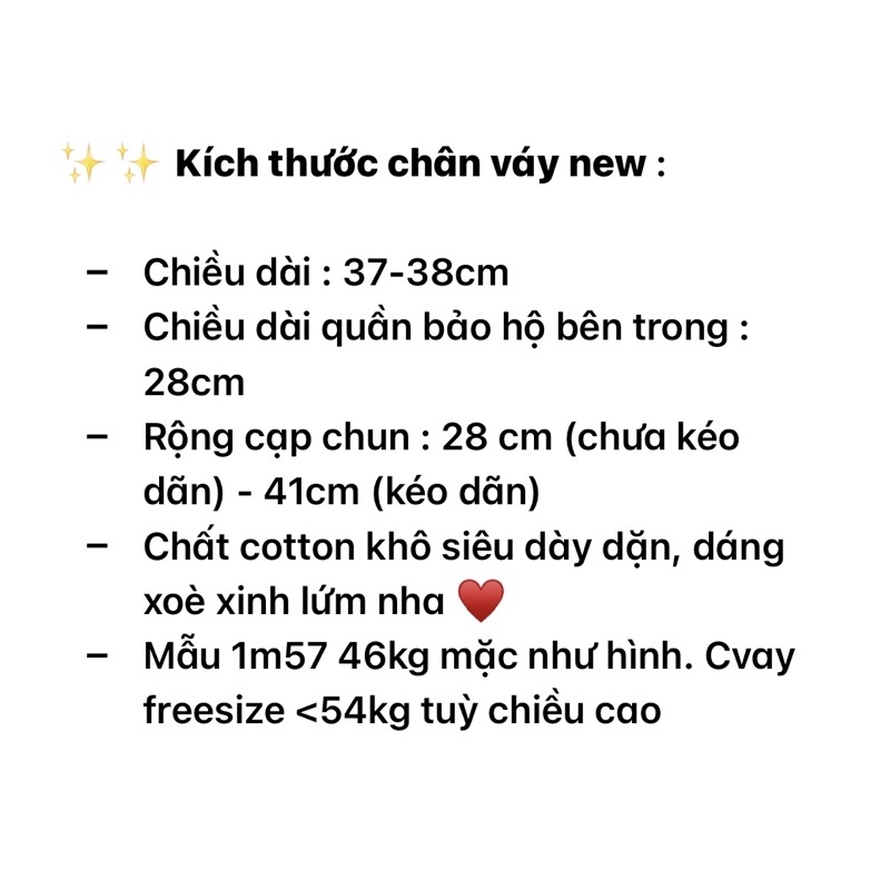 Quần váy xoè cotton (ảnh thật shop chụp kèm video) | BigBuy360 - bigbuy360.vn
