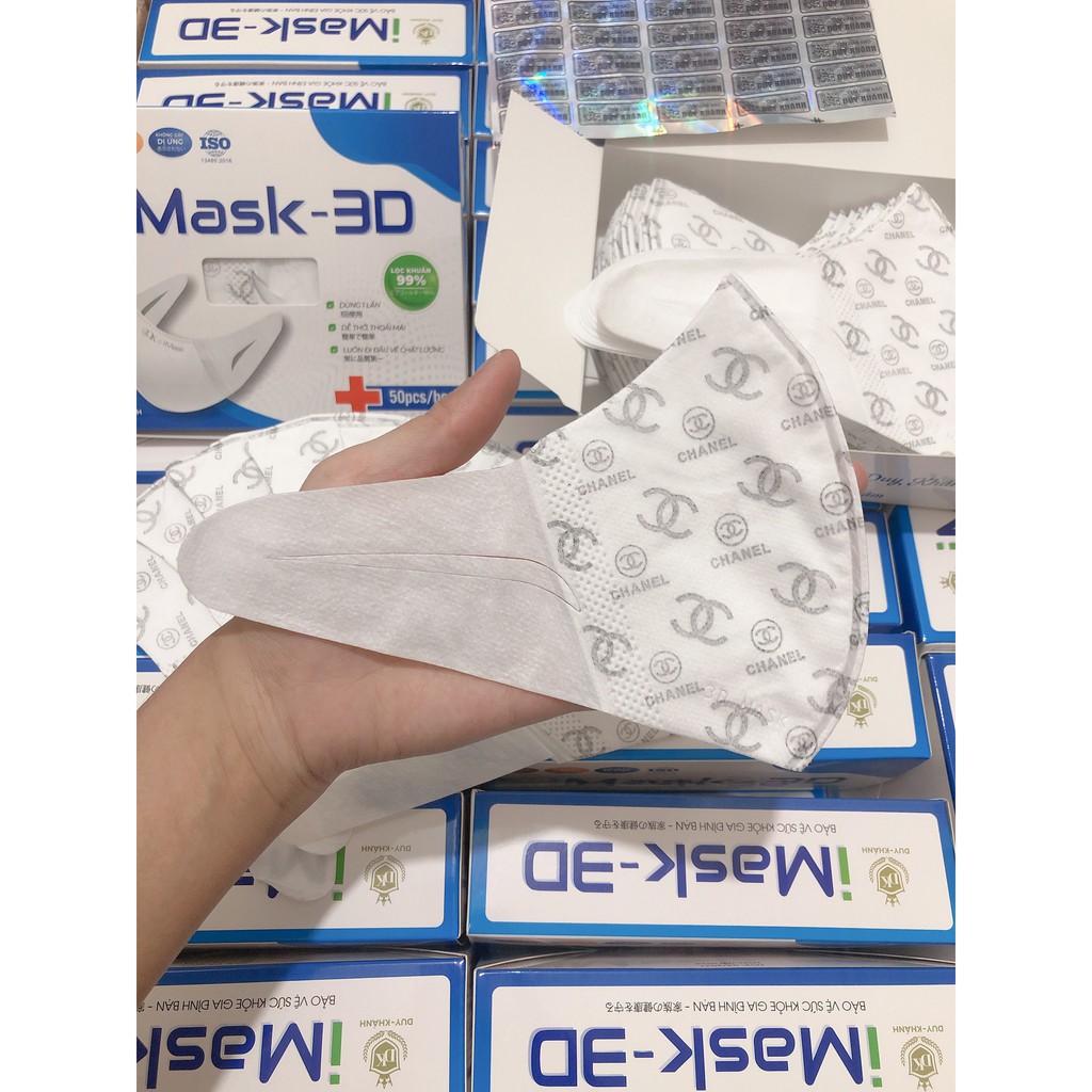 Khẩu Trang 3D MASK MONJI CHÍNH HÃNG [HỘP 50 CHIẾC]