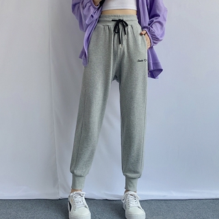 Quần Thể Thao Ống Rộng Lưng Thun Thời Trang Phong Cách Preppy
