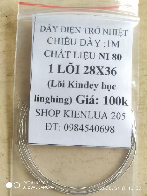 1m Dây điện trở nhiệt DIY mayso các loại coil