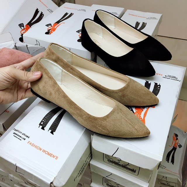 Giày búp bê mũi nhọn - da mềm - FREESHIP 99K🔥 Ảnh thật 🔥 SALE | BigBuy360 - bigbuy360.vn