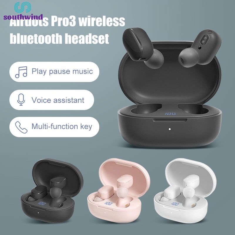 Redmi AirDots 3 PRO Headphone Xiaomi Wireless Bluetooth Noise Reduction With Microphone In Ear AI Control .create3c