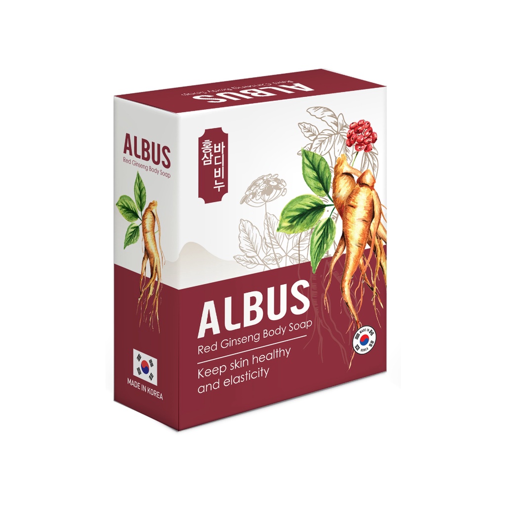 Xà bông tắm Albus Body Soap dưỡng da mềm mịn Hàn quốc 100gr