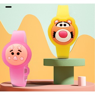 VÒNG ĐEO TAY ĐUỔI MUỖI CHO BÉ HÌNH CHIẾC ĐỒNG HỒ HOẠT HÌNH DỄ THƯƠNG