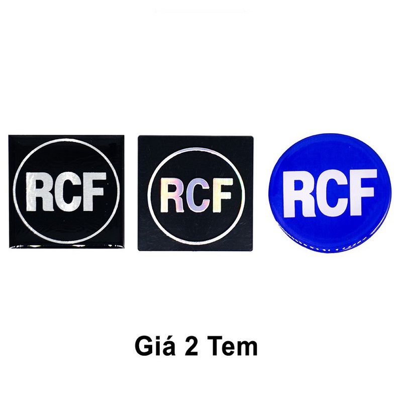 Tem dán thùng loa RCF nhựa cứng