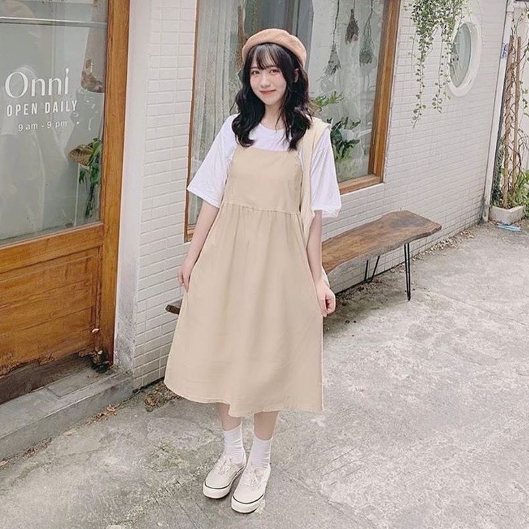 Váy kaki baby doll be siêu dễ thương MEMN 424