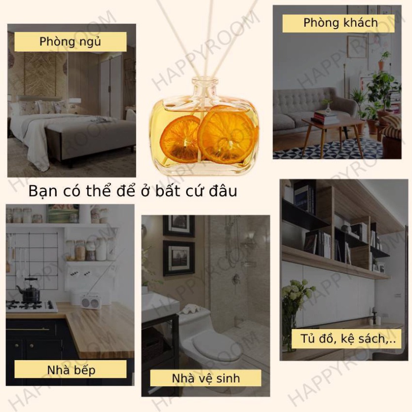 Tinh Dầu Thơm Phòng 100ml Hương Liệu Thiên Nhiên Tự Khuếch Tán ILY