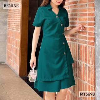 Đầm đắp chéo chạy nút BEMINE MT5698
