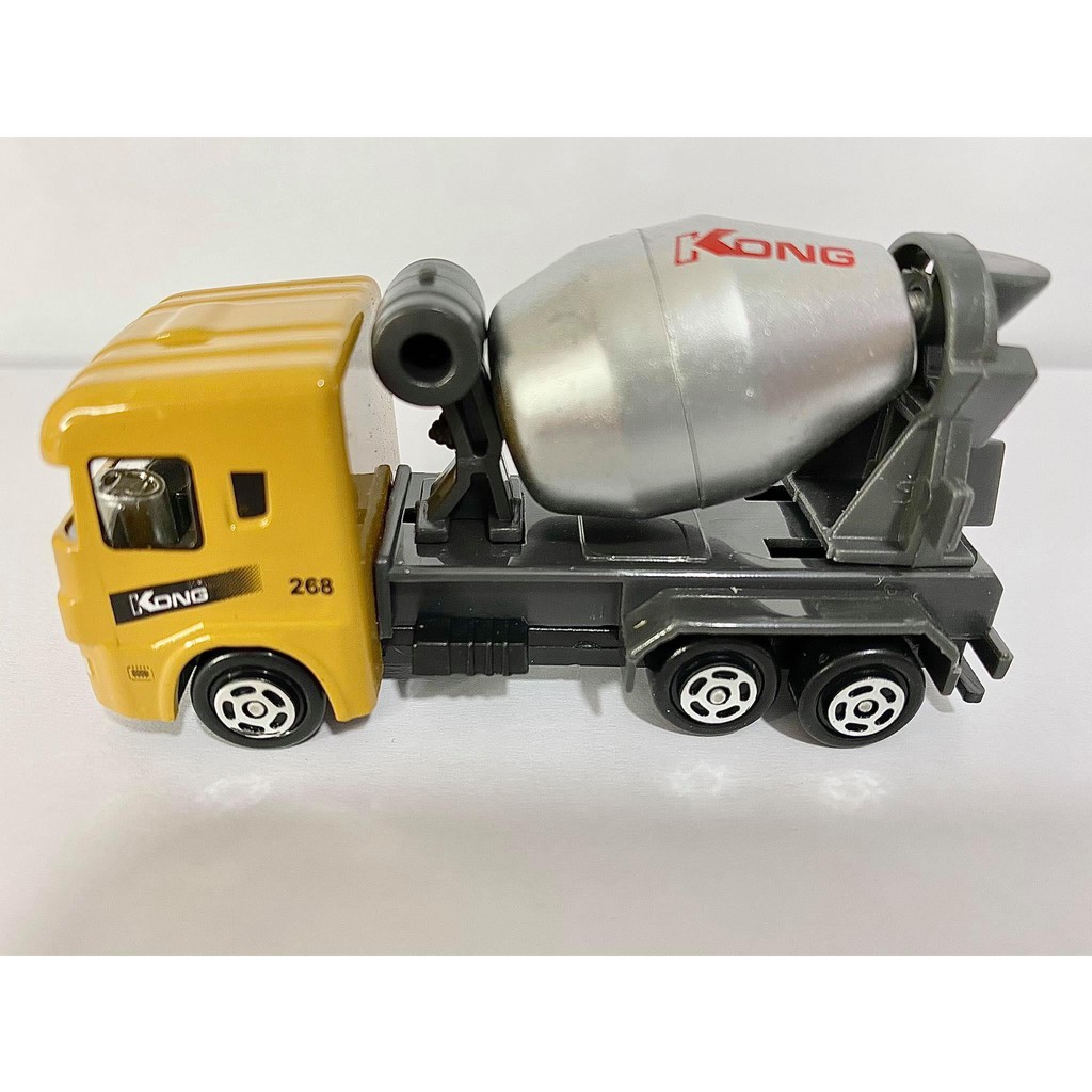 Đồ chơi mô hình xe trộn bê tông mini hợp kim an toàn cho bé có thể trang trí - màu đỏ