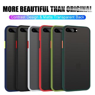 Ốp điện thoại silicon mặt nhám cứng chống sốc màu trong suốt cho iPhone 6s Plus 6 5 5s SE 7 8 X Xs Max XR 11 Pro