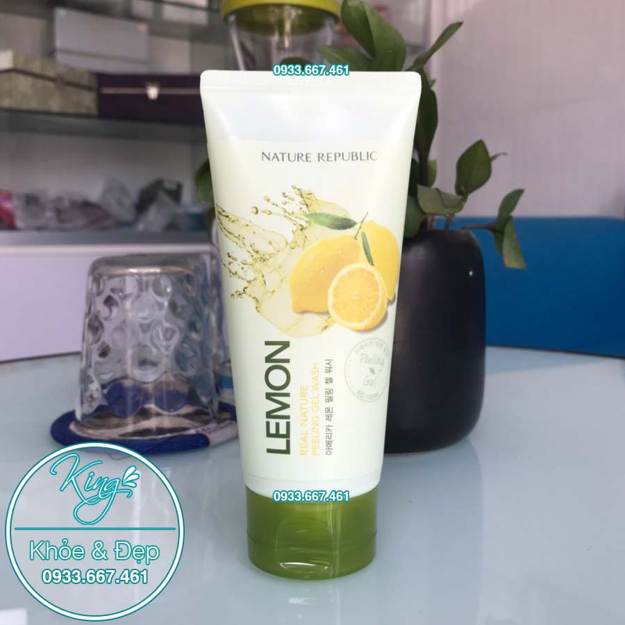 Tẩy Tế Bào Chết Nature Republic Lemon Real Nature Peeling Gel Wash