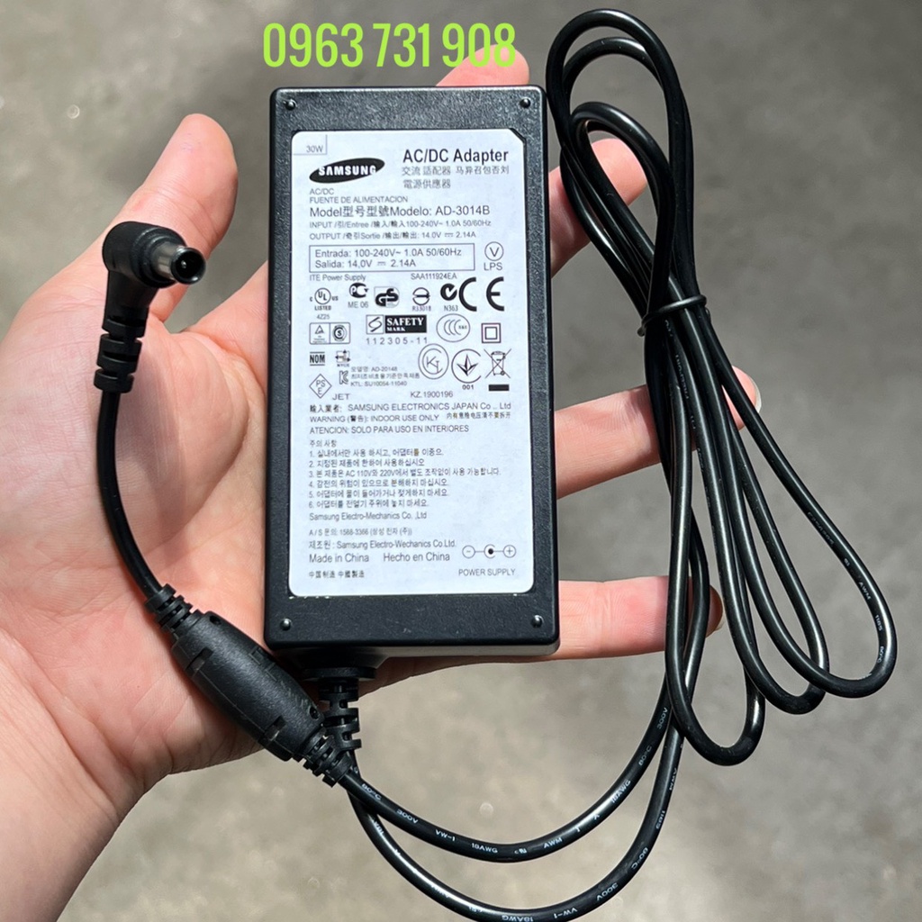 Adapter nguồn màn hình Samsung 14V 1.43A chính hãng