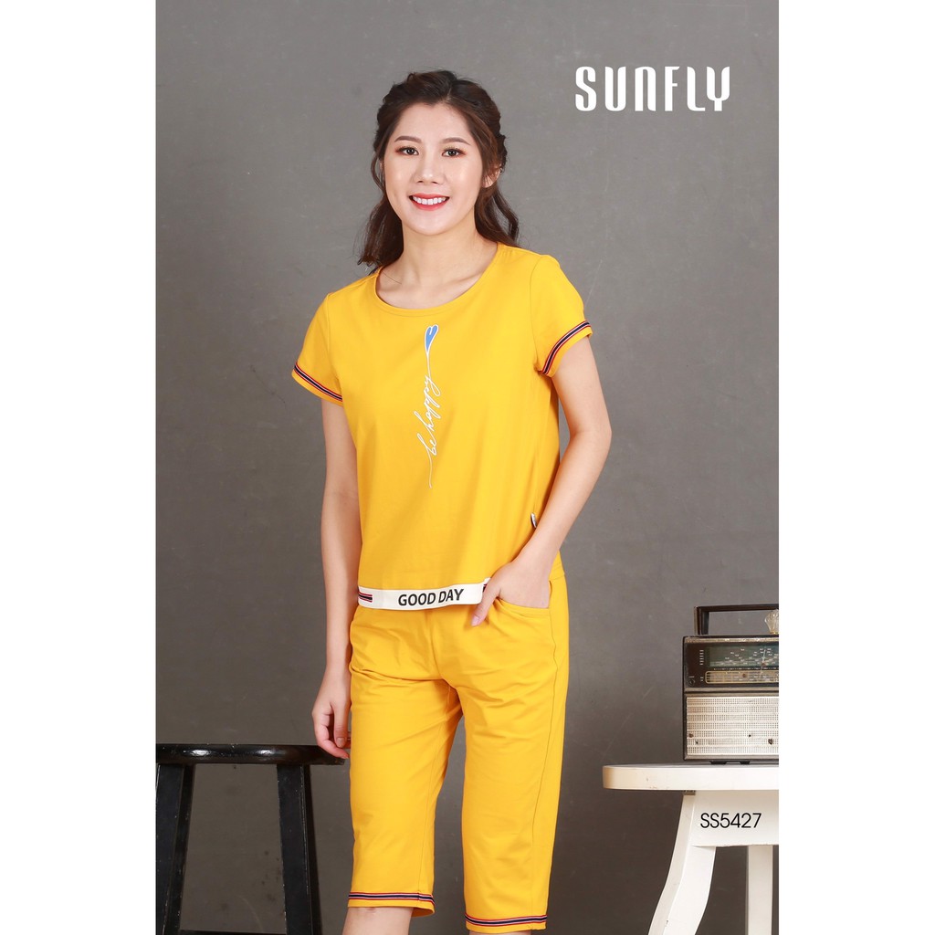 SS5427 BỘ MẶC NHÀ ÁO CỘC TAY, QUẦN LỬNG