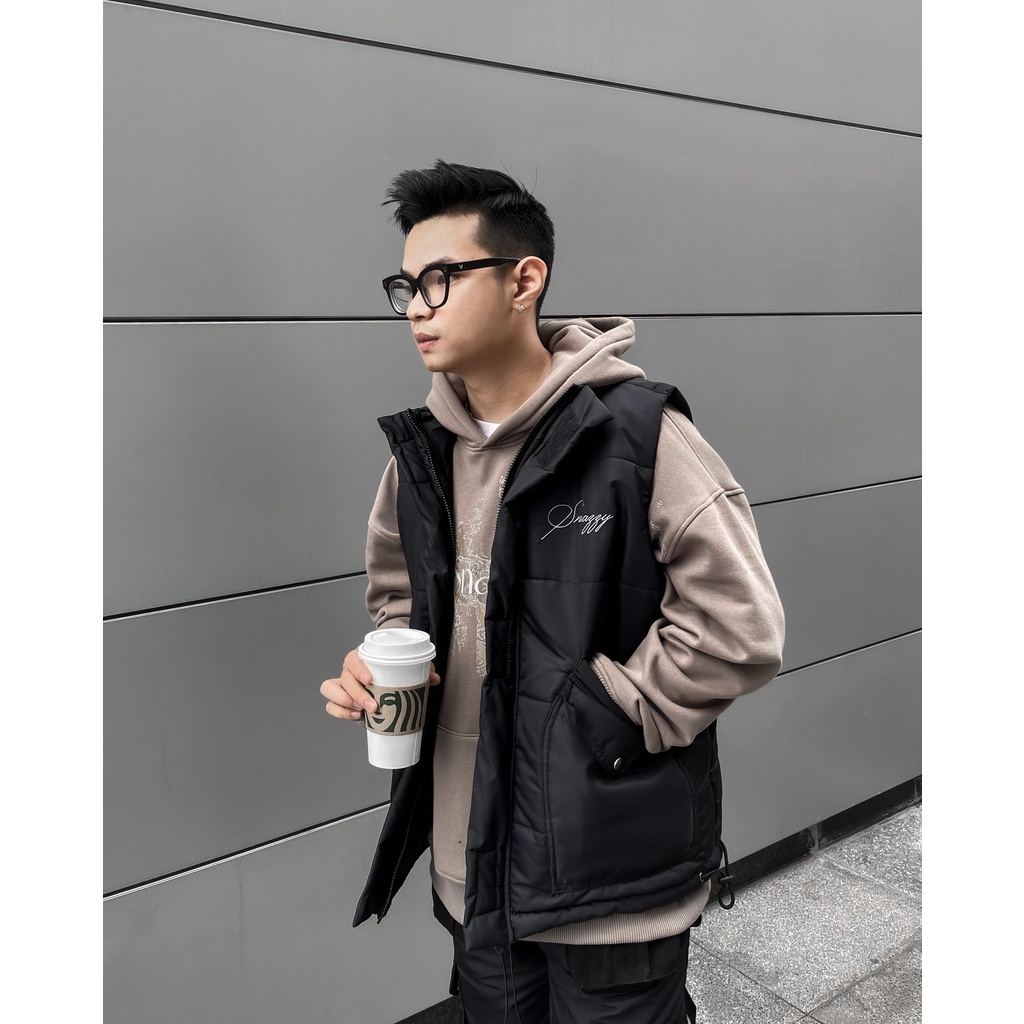 Áo phao gi lê dày dặn phong cách thoải mái SNAZZY PUFFLE GILE