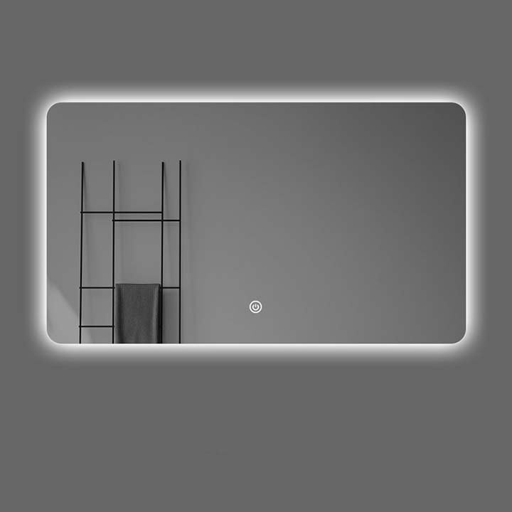 Gương đèn LED - Cảm ứng - Hình chữ Nhật, Size: 40x60cm, 50x70cm