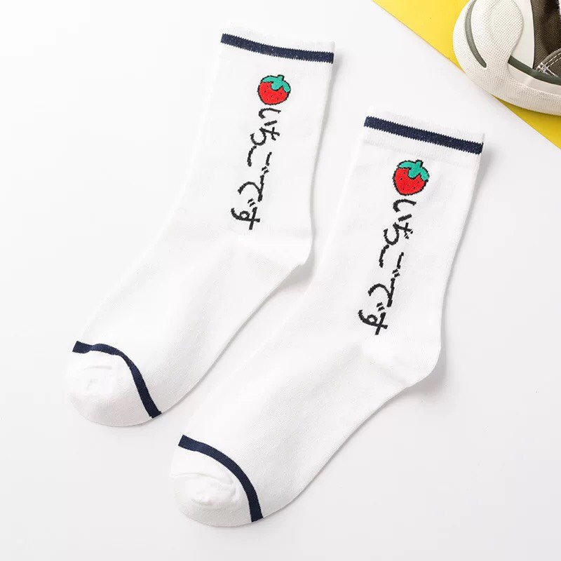 Tất cổ cao chữ  nhật phong cách, vớ nữ cổ cao dễ thương BIO SHOP