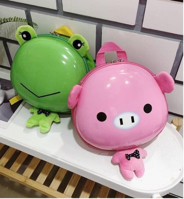 Balo hình thú cho bé 22x24cm đủ màu hình thú dễ thương