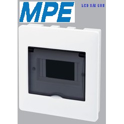 Tủ điện nhựa âm tường MPE TS-6 6 đường ( CHỨA TỐI ĐA 3 CB 2F, 6 CB 1F)