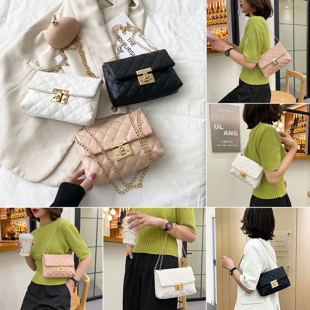 Túi Đeo Vai Bằng Da PU Nhiều Màu Sắc Thời Trang Cho Nữ