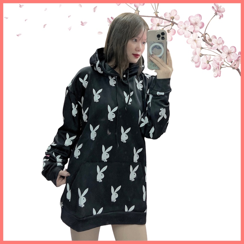 Áo hoodie nỉ thỏ play.me