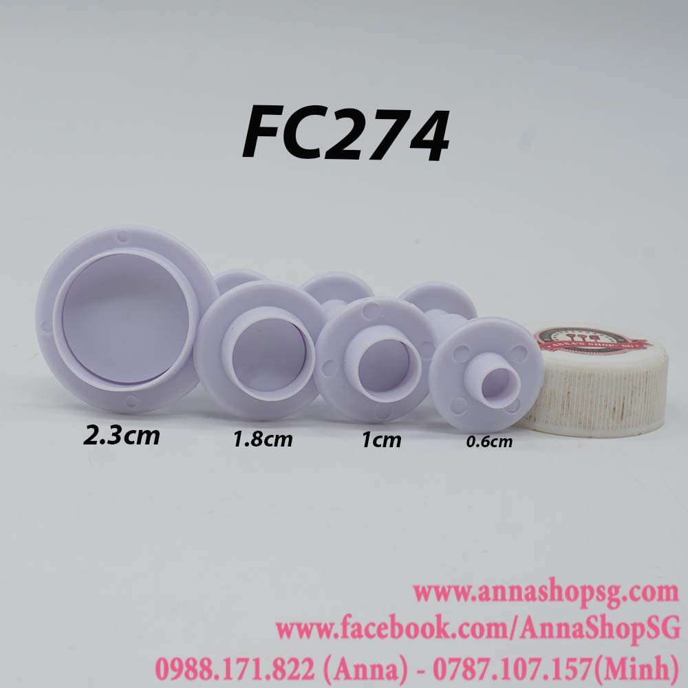 FC274 BỘ KHUÔN CẮT LÒXO TRÒN 4 SIZE
