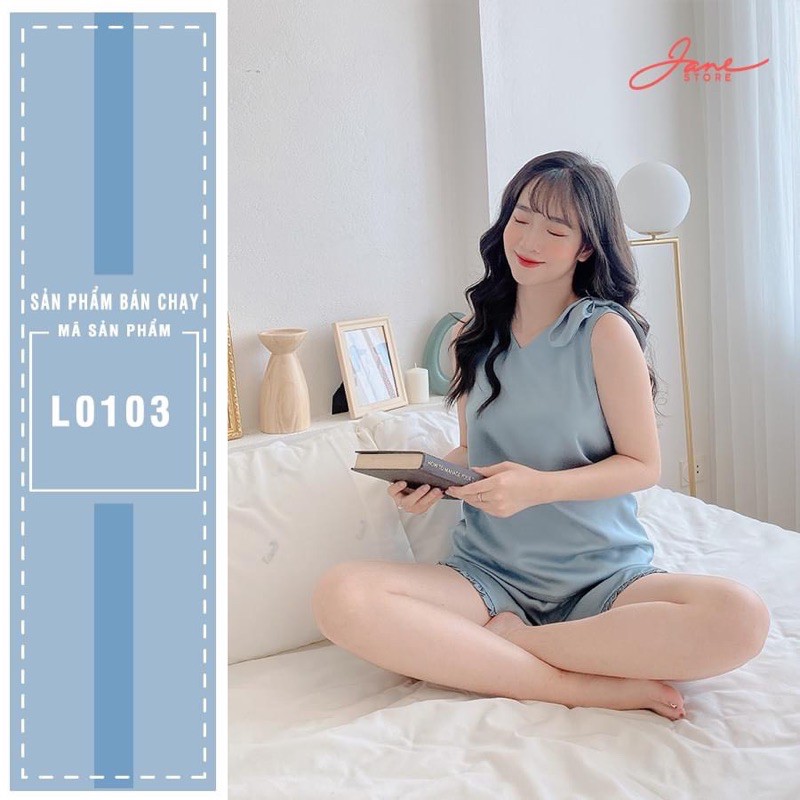 BÁN SỈ BỘ LỤA ĐÙI NƠ VAI HỒNG XANH CHO NỮ