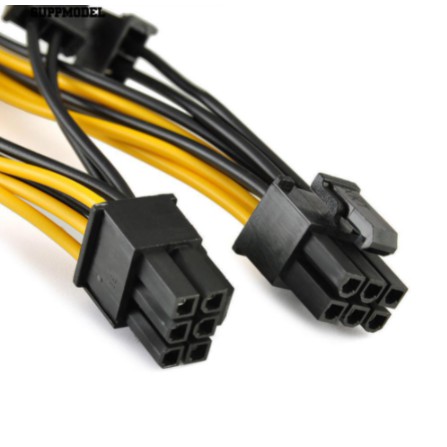 Cáp chuyển đổi nguồn Pci-E 6-Pin Sang 2X 8-Pin Gpu_TOXIC STORE