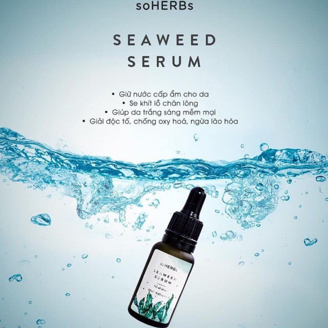 Chính Hãng 100%SERUM TINH CHẤT DƯỠNG TẢO BIỂN SOHERBS