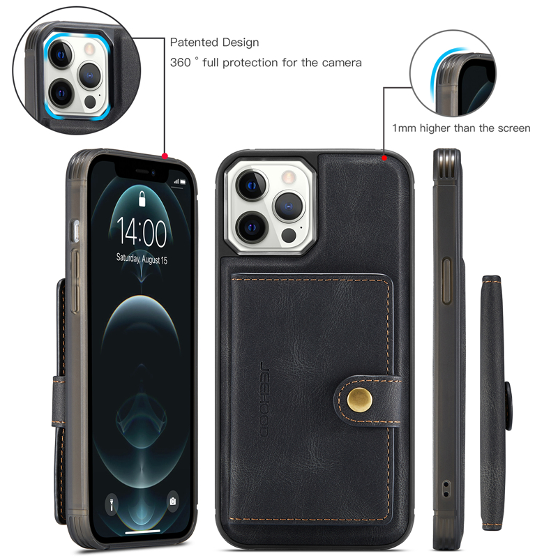 Ốp điện thoại kiểu ví có ngăn đựng thẻ cao cấp cho IPhone 14 13 12 Mini 11 Pro Xs Max XR 8 7