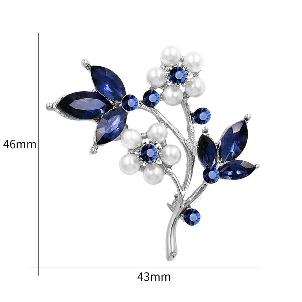 Ghim CàI ÁO HìNh CáNh Hoa ĐíNh Kim Cương Giả ThờI Trang Cho Nữ