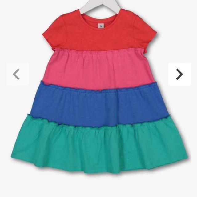 Váy cotton tu cầu vồng 12-18