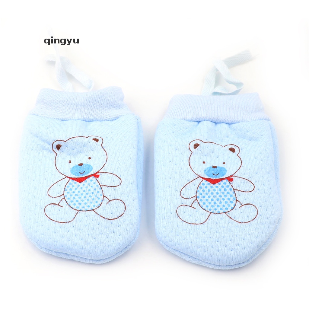 Găng Tay Chống Xước Mềm Mại Dễ Thương Cho Bé Sơ Sinh