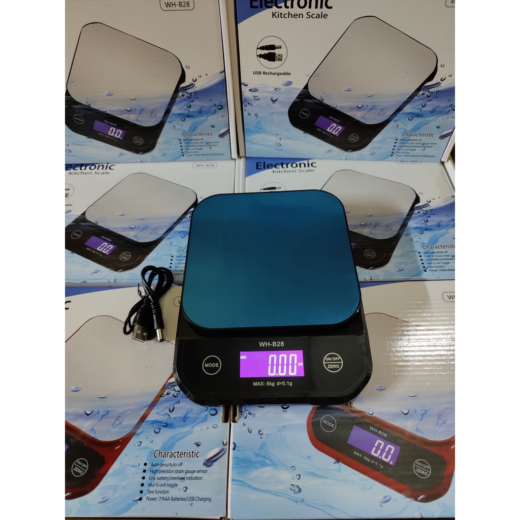 Cân tiểu ly chống nước WH-B28 5kg/0.1g; 10kg/1g_Thiết kế siêu bền đẹp.Bảo hành 1 năm