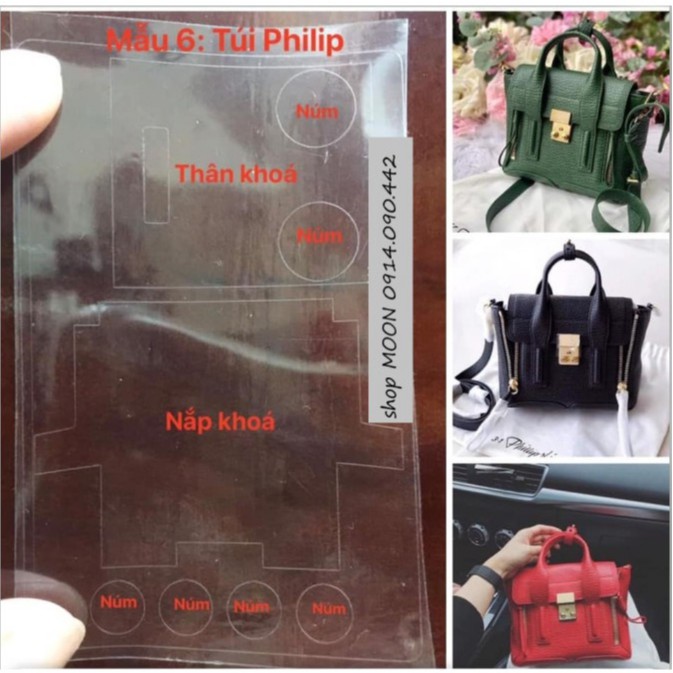 🍀Miếng dán chống xước khóa túi trong suốt Philip Lim siêu đẹp