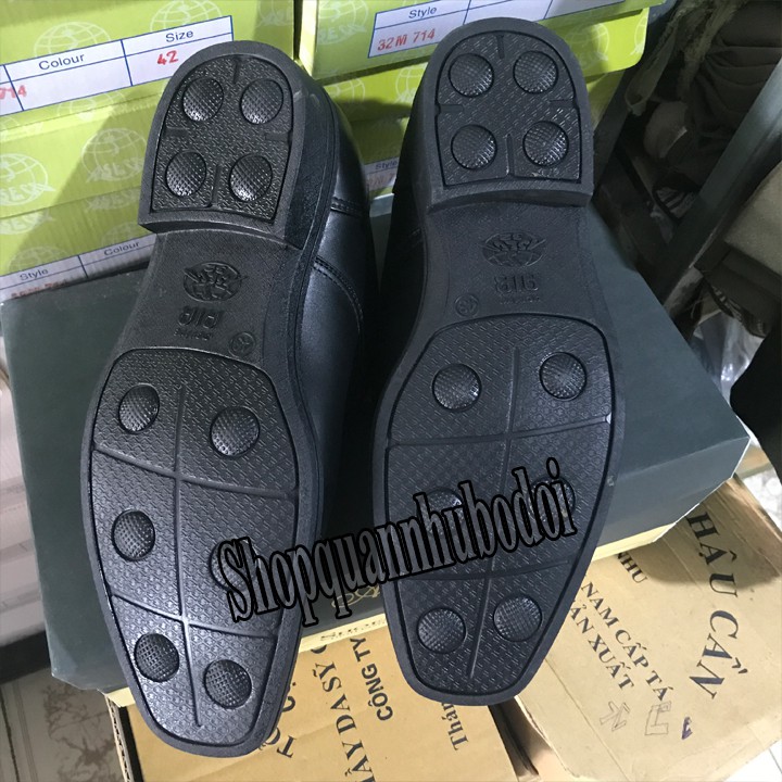 GIÀY ĐEN ĐẾ HƠI DA CỪU CAO CẤP ARMY ASECO 32 GENERALS