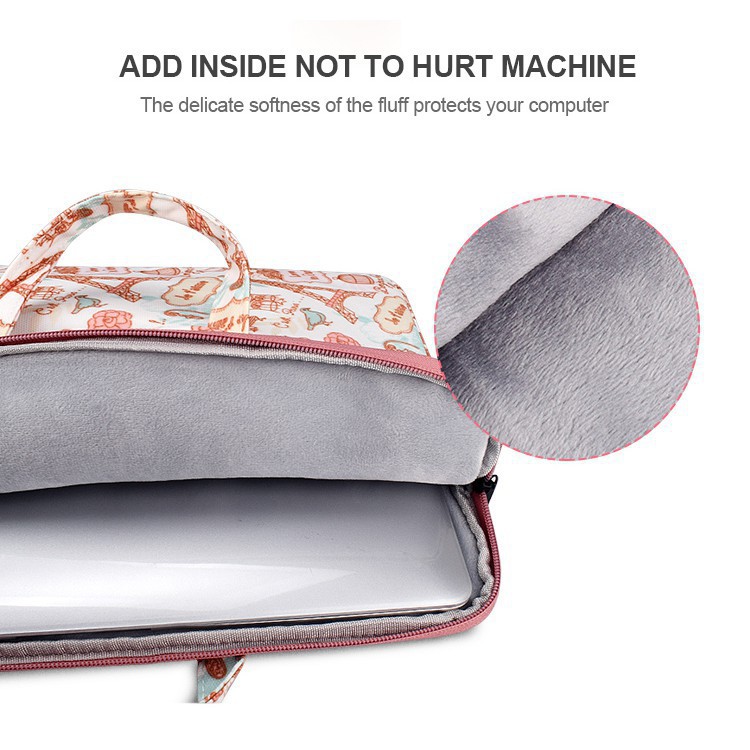 Túi đựng laptop 13.3 14.1 15.4 inch chống thấm nước và chống va đập họa tiết đáng yêu