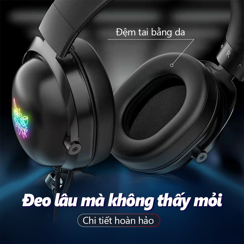 ONIKUMA X11 Tai Nghe Trùm Đầu Chơi Game Có Mic cho điện thoại / Pc / Ps4【Chính hãng】Bảo hành 2 năm