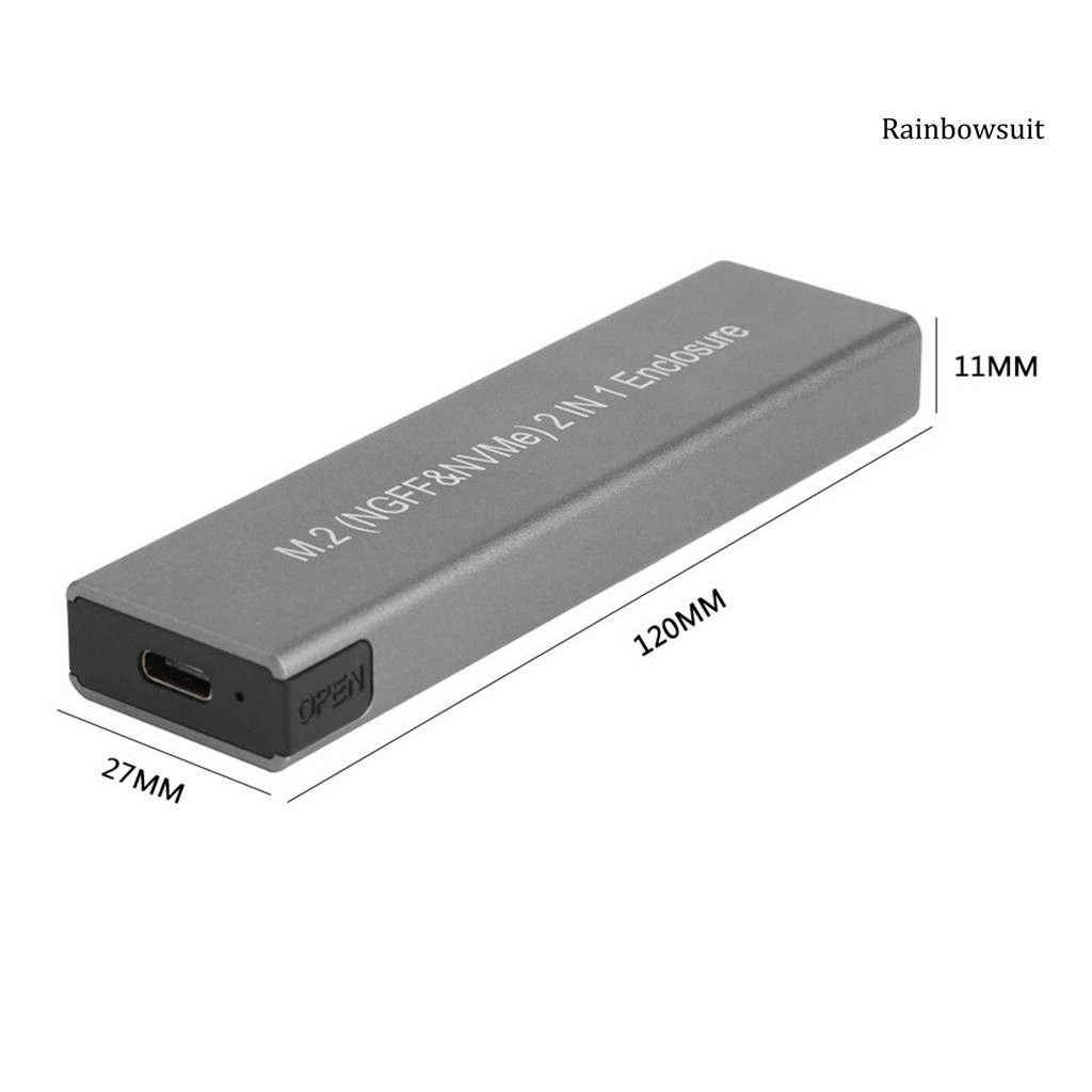 Ổ Cứng Di Động M.2 Ngff Nvme 2 Trong 1 10gbps